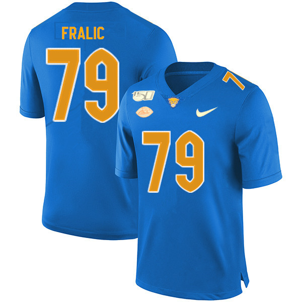 2019 Men #79 Bill Fralic Pitt Panthers College Football Jerseys Sale-Royal